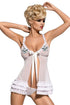 White Obsessive Kalia Sexy Babydoll Dress